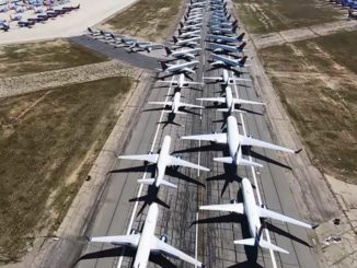 The planes at Victorville Airport